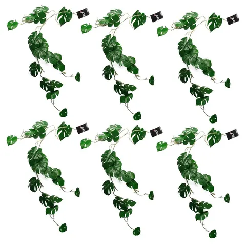 6 x 100cm Artificial Hanging Trailing Monstera Plant – image 1