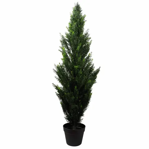 120cm UV Artificial Cedar Cypress Topiary UV Resistant – image 1