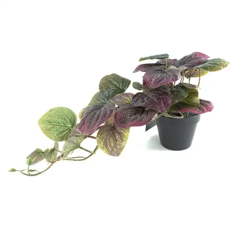 35cm Artificial Trailing Purple Potted Pothos Plant – image 1