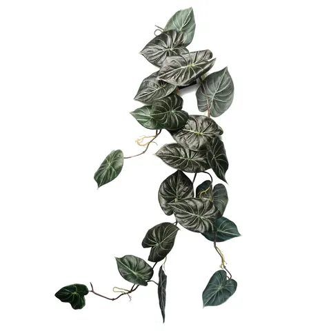 Artificial Hanging Plant Alocasia Dragon Scale Dark – image 1