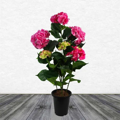 Artificial Hydrangea Flowering Plant Pink – S0671435455 – image 1