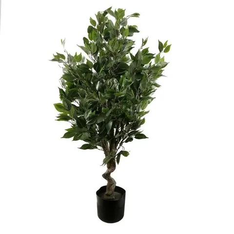 110cm Artificial Evergreen Ficus Tree Multicolour Planter – image 1