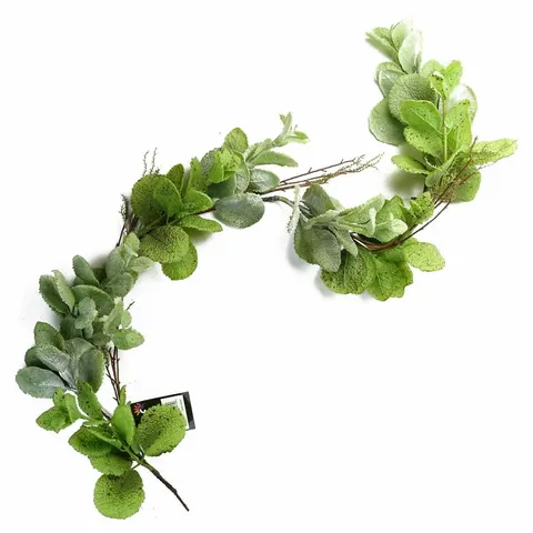 Artificial 125cm Trailing Hanging Mint Leaf Garland Plant Realistic – image 1