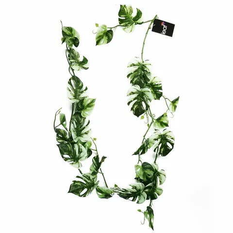 180cm Artificial Trailing Hanging Variegated Monstera Plant Realistic – image 1