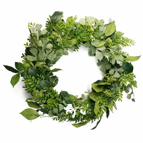 50cm Artificial Wreath Ferns Leaf – image 1