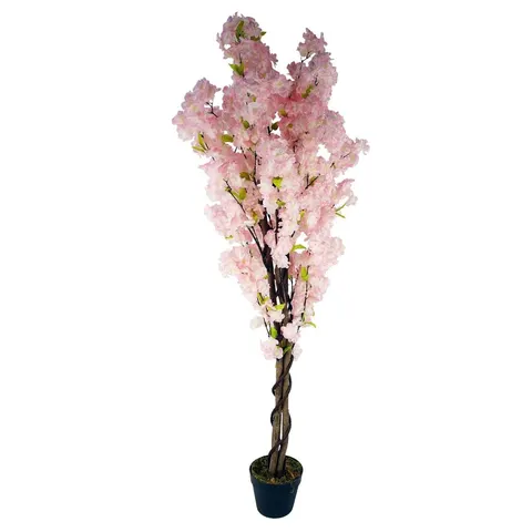 150cm Artificial Pink Cherry Blossom Tree – S0671265945 – image 1