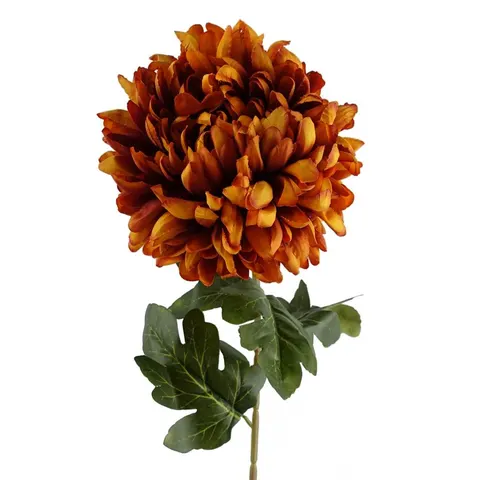 75cm Extra Large Reflex Chrysanthemum - Orange – image 1