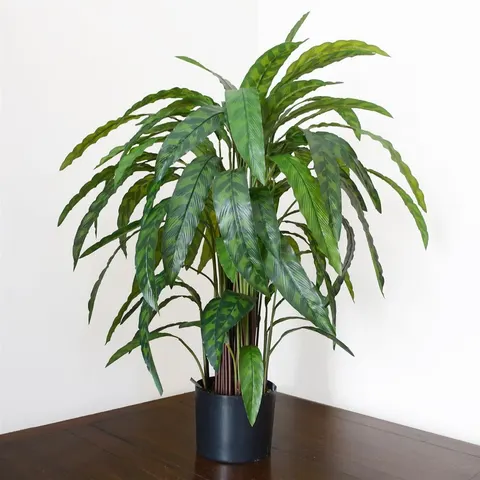 90cm Variegated Artificial Calathea Plant – image 1