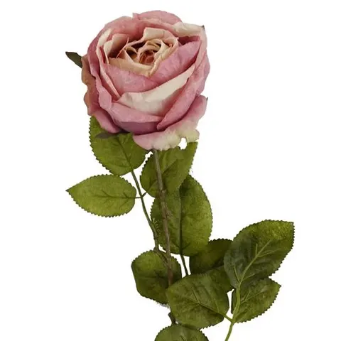 70cm Artificial Light Pink Rose – image 1