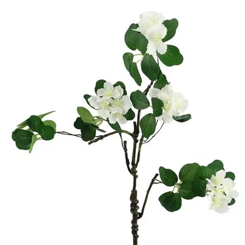 60cm Flower Foliage Spray - White – image 1