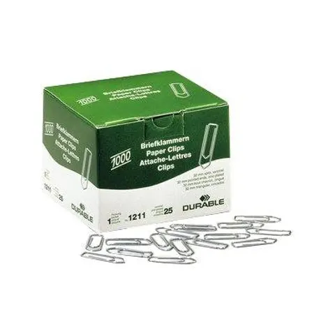 DURABLE Büroklammern, verzinkt, spitz, 32 mm – Bild 1