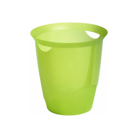DURABLE TREND Papierkorb 16l transluzent grün – Bild 1