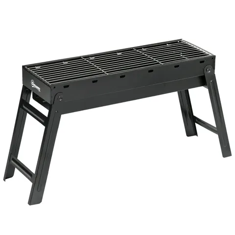 Outsunny Portable Charcoal Grill with Pull-Out Charcoal Basin – image 1