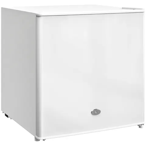 HOMCOM 35L Tabletop Freezer with Removable Wire Shelf and Two Keys, White – image 1