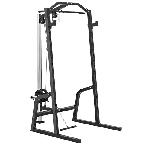 SPORTNOW Multi-Functional Power Cage with Cable Pulley System, Squat Rack – image 1