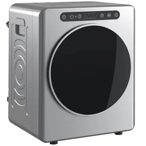 HOMCOM 5 kg Compact 40-60°C Tumble Dryer - Silver Tone – image 1