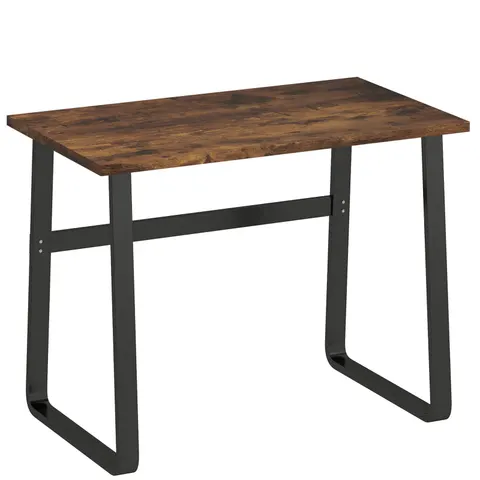 HOMCOM Industrial Writing Desk Laptop Table Home Office Study Workstation – image 1