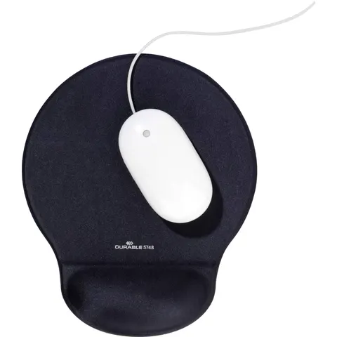 Durable ERGOTOP Soft Touch Mouse Mat with Gel Support Wrist Rest Pad Grey – image 1
