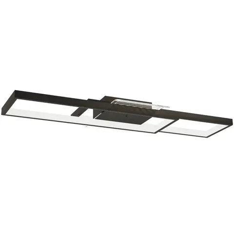 HOMCOM LED Ceiling Light, Dimmable Ceiling Light with Remote Control, Black – image 1