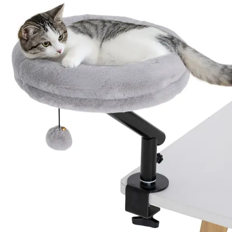 PawHut Cat Bed for Desk, 360° Rotatable Adjustable Cat Nest Hammock – image 1