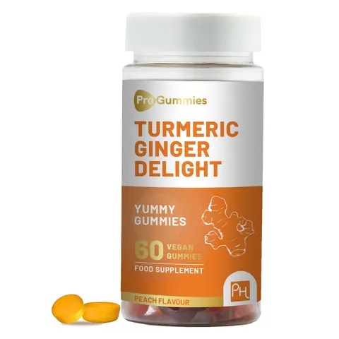 Turmeric and Ginger Gummies | 60 Vegan Pro Gummies – image 1