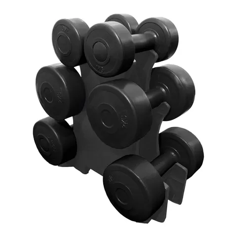 Azure 12kg Dumbbell Set with Stand – image 1