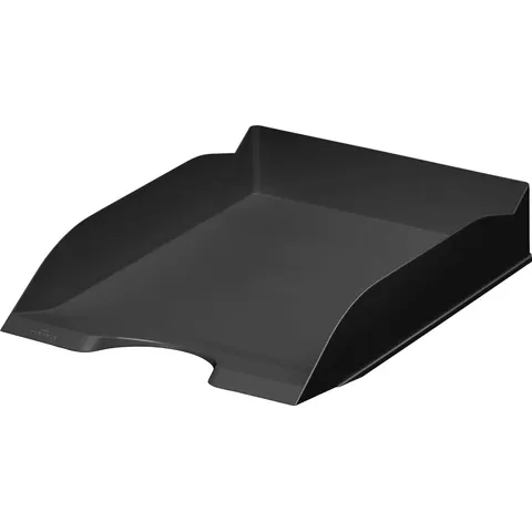 Durable Plastic Stackable Letter Tray Document File A4+ Black – image 1