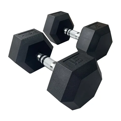 HXGN Pro Hex Dumbbells 2 x 15kg – image 1