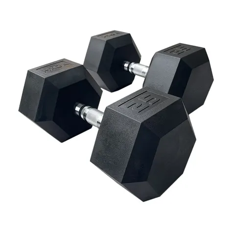 HXGN Pro Hex Dumbbells 2 x 25kg – image 1