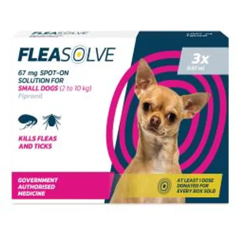 Fleasolve Spot on Dog Small 3 Treatment – image 1