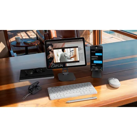 Logitech Keys-To-Go 2 Wireless Keyboard - Pale Grey – image 1