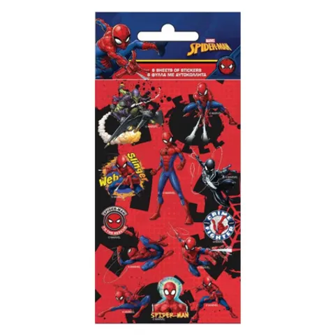 Spiderman Party Stickers - 6 sheets – image 1