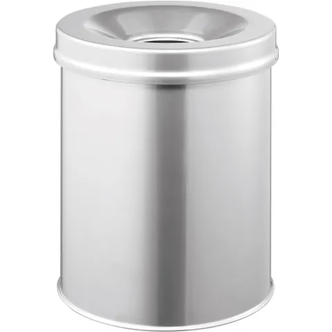 DURABLE Papierkorb Safe rund 15 Liter silber – Bild 1