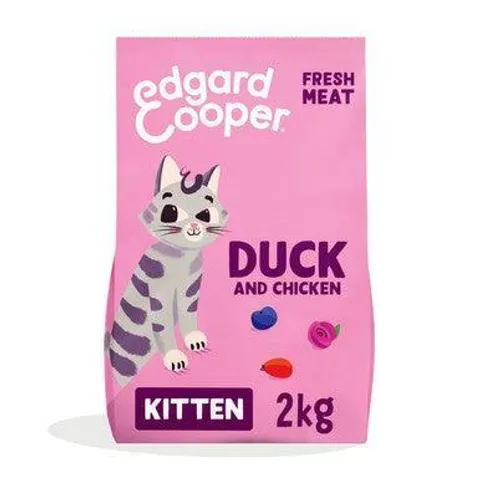 Edgard & Cooper Cat Kibble Duck/Chicken 2kg – image 1