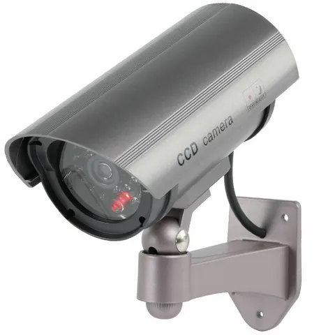 Dummy beveiligingscamera Nedis buiten grijs – afbeelding 1