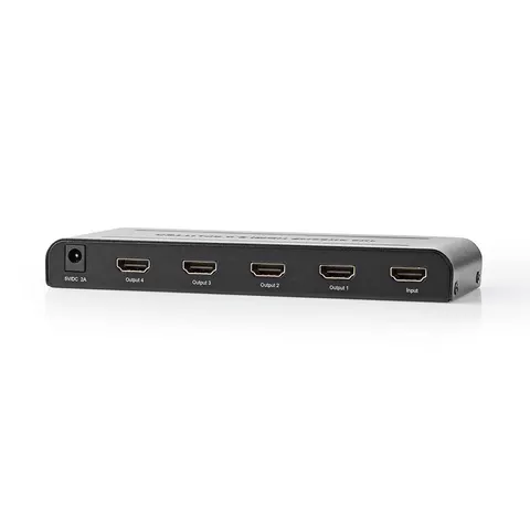 Nedis HDMI Splitter 4-Port HDMI™ Eingang 4x HDMI – Anthrazit – Bild 1
