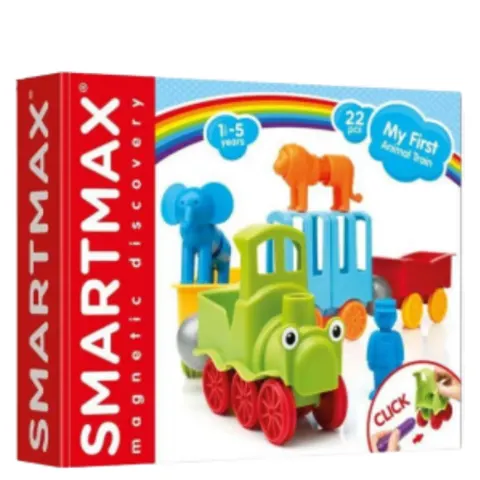 SmartMax My First Animal Train Magnetic Toy Set – 22 Pcs – image 1