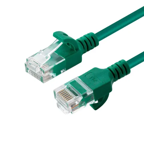 Microconnect V-UTP6A01G-SLIM networking cable Green 1 m Cat6a U/UTP (U – image 1