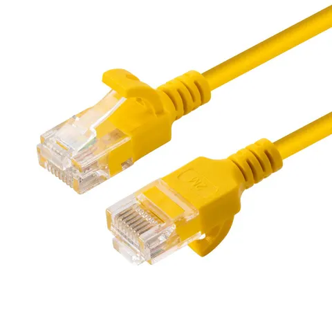 Microconnect V-UTP6A10Y-SLIM networking cable Yellow 10 m Cat6a U/UTP – image 1