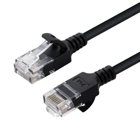 Microconnect V-UTP6A10S-SLIM networking cable Black 10 m Cat6a U/UTP ( – image 1