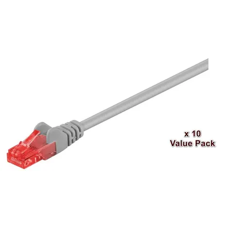 Microconnect V-UTP6005VP networking cable Grey 0.5 m Cat6 U/UTP (UTP) – image 1