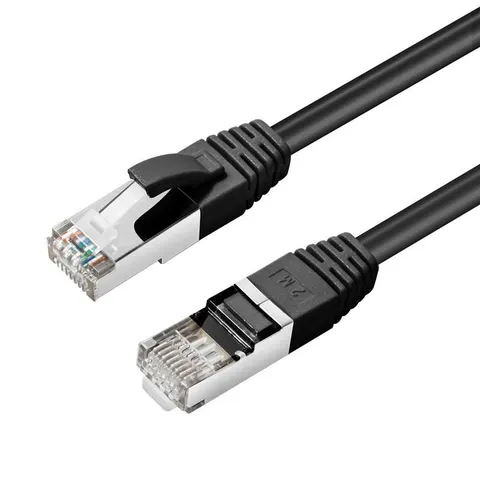 Microconnect SSTP601S networking cable Black 1 m Cat6 S/FTP (S-STP) Ro – image 1