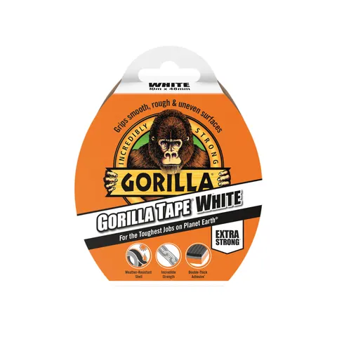 Gorilla Glue - Gorilla Tape 48mm x 10m White – image 1