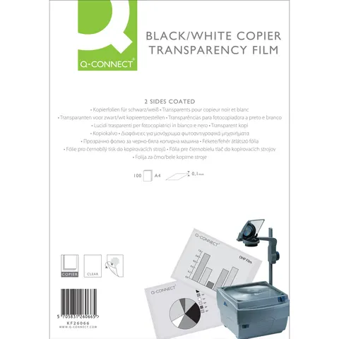 Pack of 100 Clear Over Head Projector Films – image 1