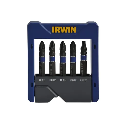 Irwin 5 Piece Impact Screwdriver Bit Set – image 1