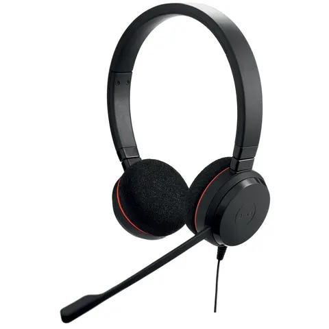 Jabra Evolve 20 UC Stereo Headset On-Ear – Schwarz – Bild 1