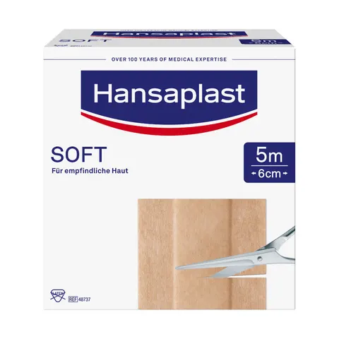 Hansaplast Soft Pflaster 6 cmx5 m Rolle 1 St – Bild 1
