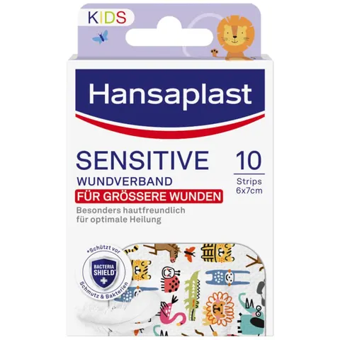 Hansaplast Kids Pflasterstrips Sensitive 6x7 Cm – Bild 1