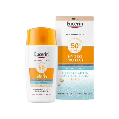 Eucerin Sun Hydro Protect toning sun fluid SPF 50+ shade Light 50 ml – image 1