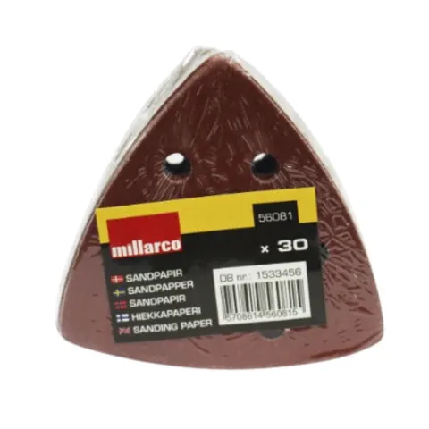 Millarco schuurpapier voor driehoekschuurmachine - 30 stuks – afbeelding 1